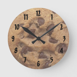 Chocolate Chip Cookie-numrerad väggklocka