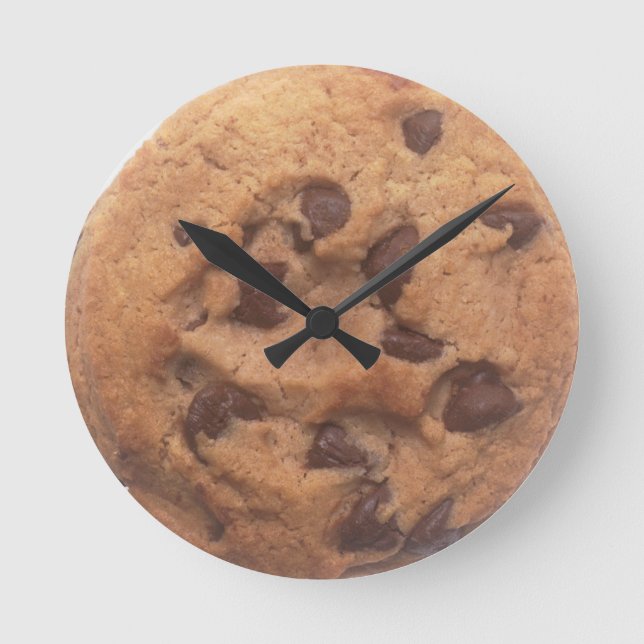 Chocolate Chip Cookie Rund Klocka (Framsida)