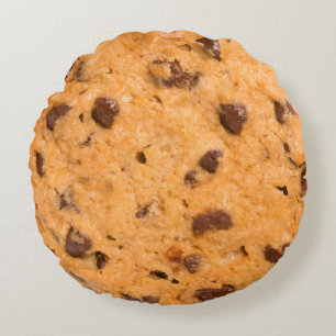Chocolate Chip Cookie Rund Kudde