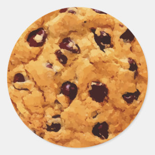 Chocolate Chip Cookie Runt Klistermärke