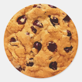Chocolate Chip Cookie Runt Klistermärke