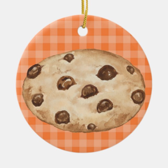 Chocolate Chip Cookie - SRF Julgransprydnad Keramik (Framsidan)