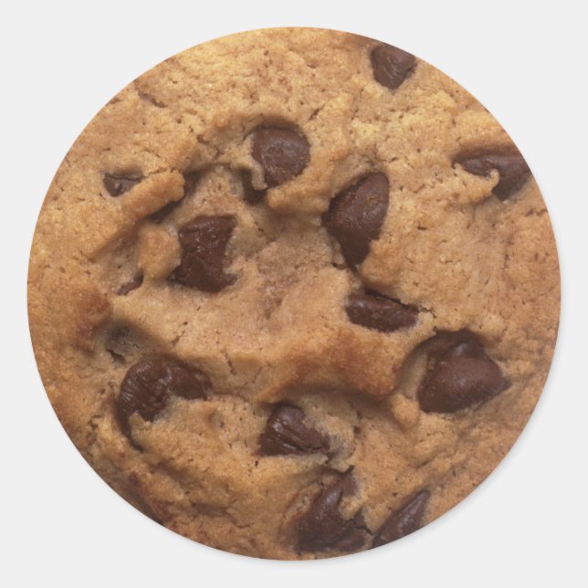Chocolate Chip Cookie Stickers Runt Klistermärke (Framsida)
