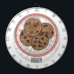 Chocolate chip cookie tecknad illustration darttavla<br><div class="desc">Chocolate chip cookie tecknad illustration</div>