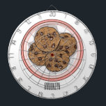 Chocolate chip cookie tecknad illustration darttavla<br><div class="desc">Chocolate chip cookie tecknad illustration</div>