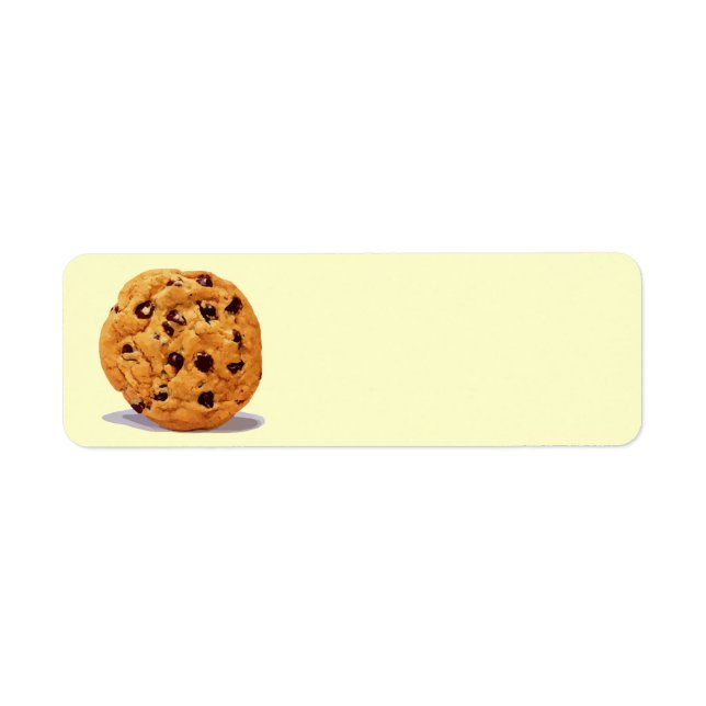 CHOCOLATE CHIP COOKIE TREAT DESSERT SNACK DIGITAL RETURADRESS ETIKETT (Framsidan)