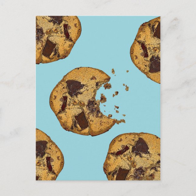 Chocolate Chip Cookie Vykort (Framsida)