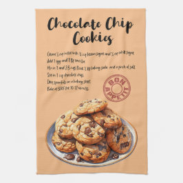 Chocolate Chip Cookies Baking Recipe Kökshandduk