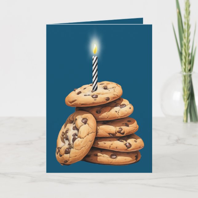 Chocolate Chip Cookies Birthday Kort (Framsida)
