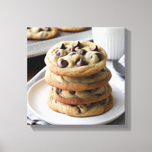 Chocolate Chip Cookies Canvastryck (Framsida)