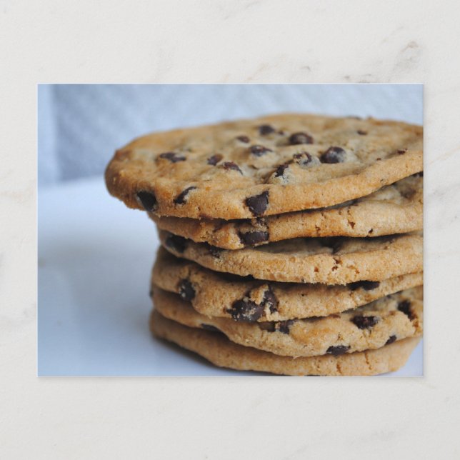Chocolate Chip Cookies Card Vykort (Framsida)