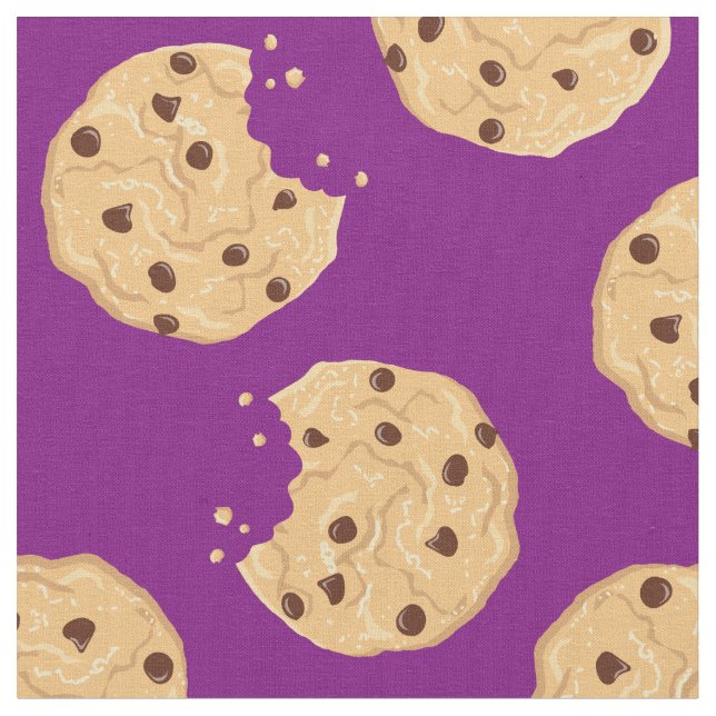 Chocolate Chip Cookies Cute Kids Tyg (Närbild)