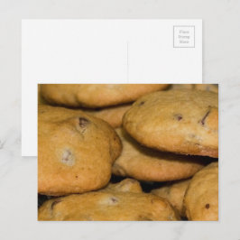Chocolate Chip Cookies Food Photography Vykort