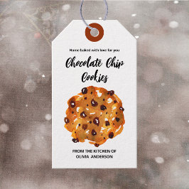 Chocolate Chip Cookies Home Baked Presentetikett