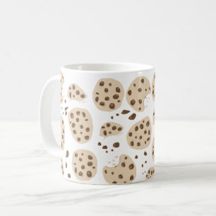 Chocolate Chip Cookies Mönster Kaffemugg