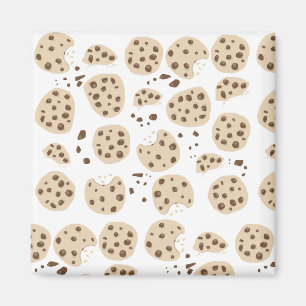 Chocolate Chip Cookies Mönster Magnet