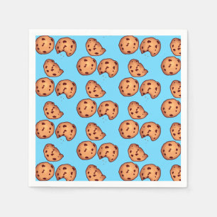 Chocolate Chip Cookies Mönster Pappersservett