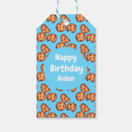 Chocolate Chip Cookies Mönster Presentetikett