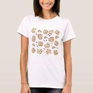Chocolate Chip Cookies Mönster T Shirt