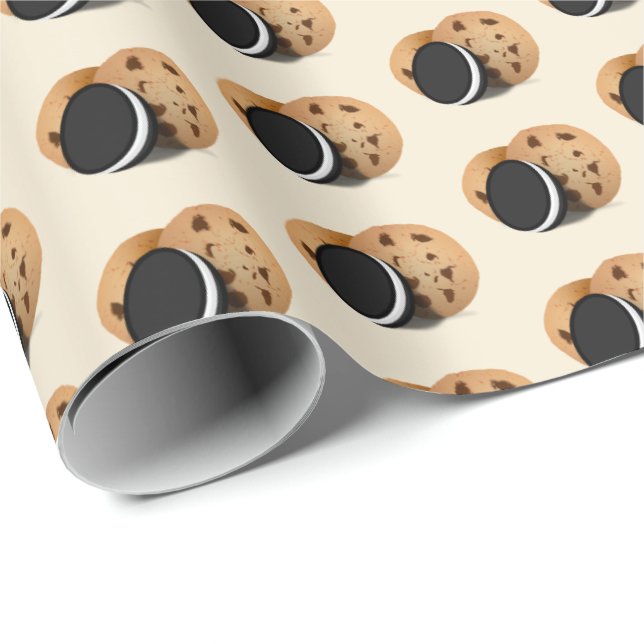 Chocolate Chip Cookies Presentpapper (Rullad Hörn)