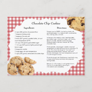 Chocolate Chip Cookies Recipe Vykort