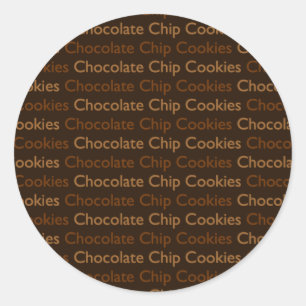 Chocolate Chip Cookies Runt Klistermärke