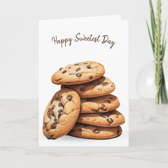Chocolate Chip Cookies Sweetest Day Kort (Framsida)