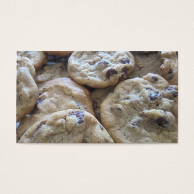 Chocolate Chip Cookies Visitkort (Framsidan)