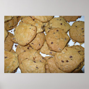 Chocolate Chip Oatfood Cookies Skriv ut Poster
