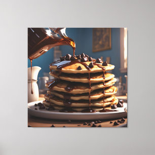 Chocolate Chip Pancakes Canvastryck