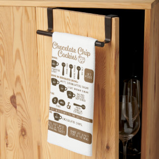 Chocolate Chip Recipe Kitchen Towel Kökshandduk