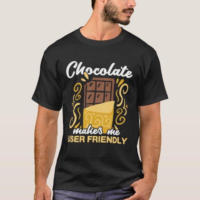 Chocolate  chocolate bar  chocolate chocoholic t shirt (Framsida)