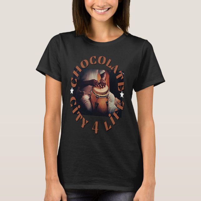 Chocolate City 4 Life Culture Don't Mute DC Gentri T Shirt (Framsida)