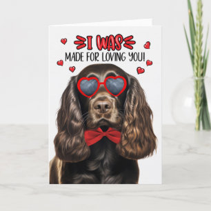 Chocolate Cocker Hund gjord för att övertala dig V Helgkort