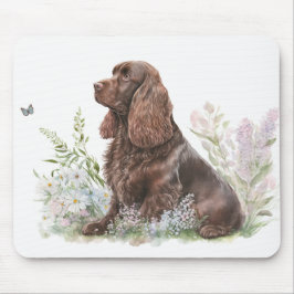 Chocolate Cocker Spain med Butterfly Musmatta