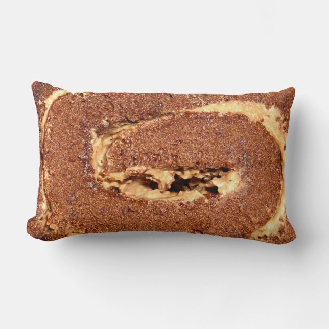 Chocolate Coffee Cream Roll Cake Lumbarkudde (Framsida)