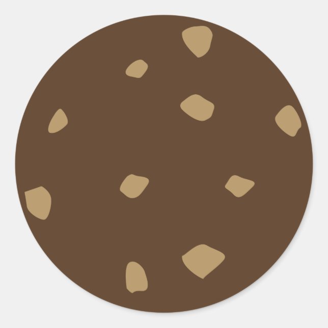 Chocolate Cookie Runt Klistermärke (Framsida)