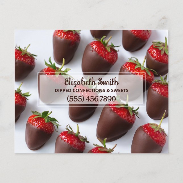Chocolate Covered Strawbär Business Stationery (Framsida)