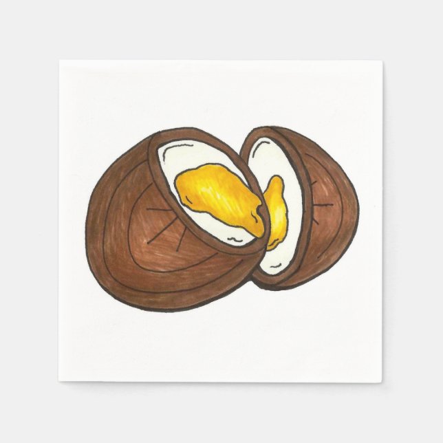 Chocolate Cream Egg Påsk Candy Pappersservett (Framsidan)