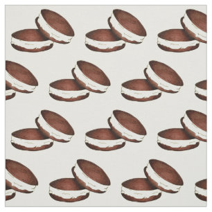 Chocolate Cream Hela opie Paj Paj Sunk Food Fabric Tyg