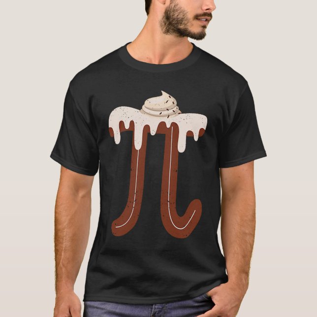 Chocolate Cream Pi Day Pie Math  Foodie Pun Nerd T Shirt (Framsida)