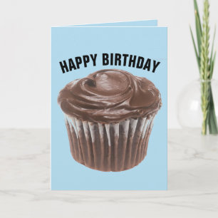 CHOCOLATE CUPCAKE BIRTHDAY-KORT KORT