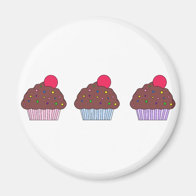 Chocolate CupCake Magnet (Framsidan)