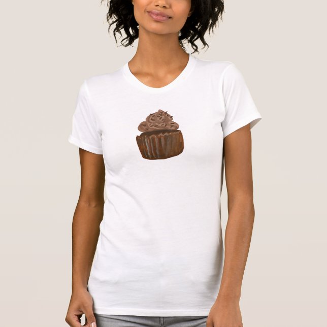 Chocolate Cupkaka Cute Bakery Sweet Graphic T Shirt (Framsida)