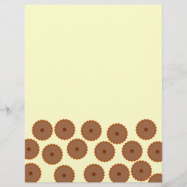 Chocolate Cupkaka Mönster. (Framsida)