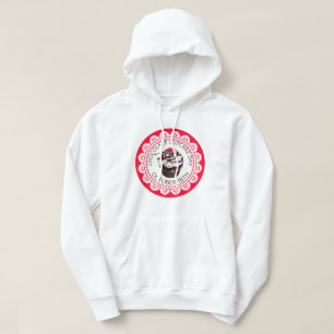 Chocolate Cupkakadagen 18 oktober Helgdag Shirt Sweatshirt Med Luva