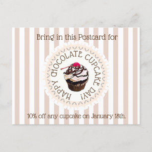 Chocolate Cuptårta Day 18:e kupongsdagen Vykort