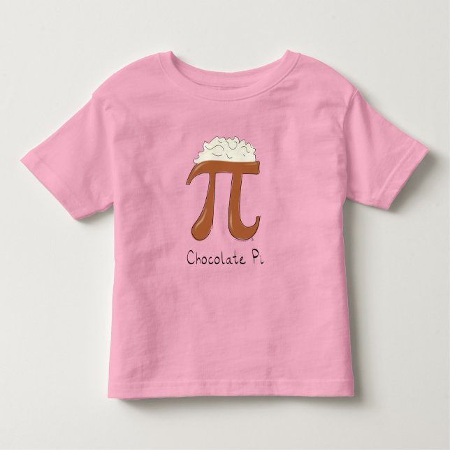 Chocolate Cute Math Pi Day Småbarn T-Shirt Barn (Framsida)
