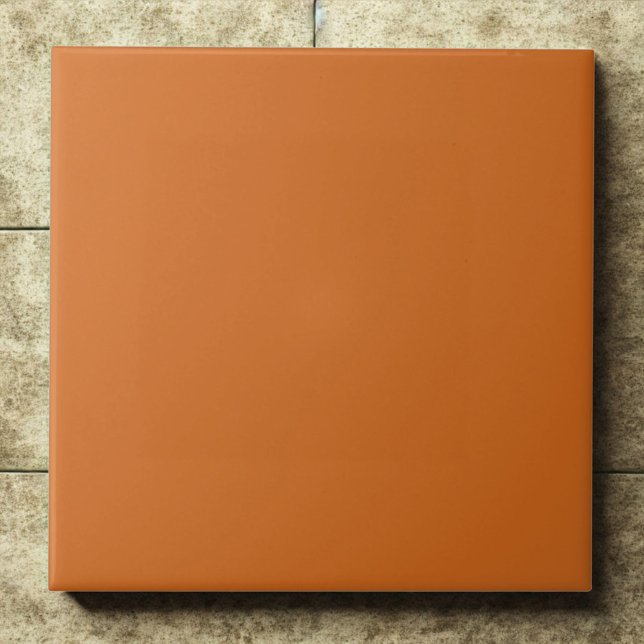 Chocolate #d2691e - Earthy, Rik, Rustic Charm Kakelplatta (Skapare uppladdad)