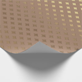 Chocolate Diamond Brown Sepia Guld Metallic Presentpapper